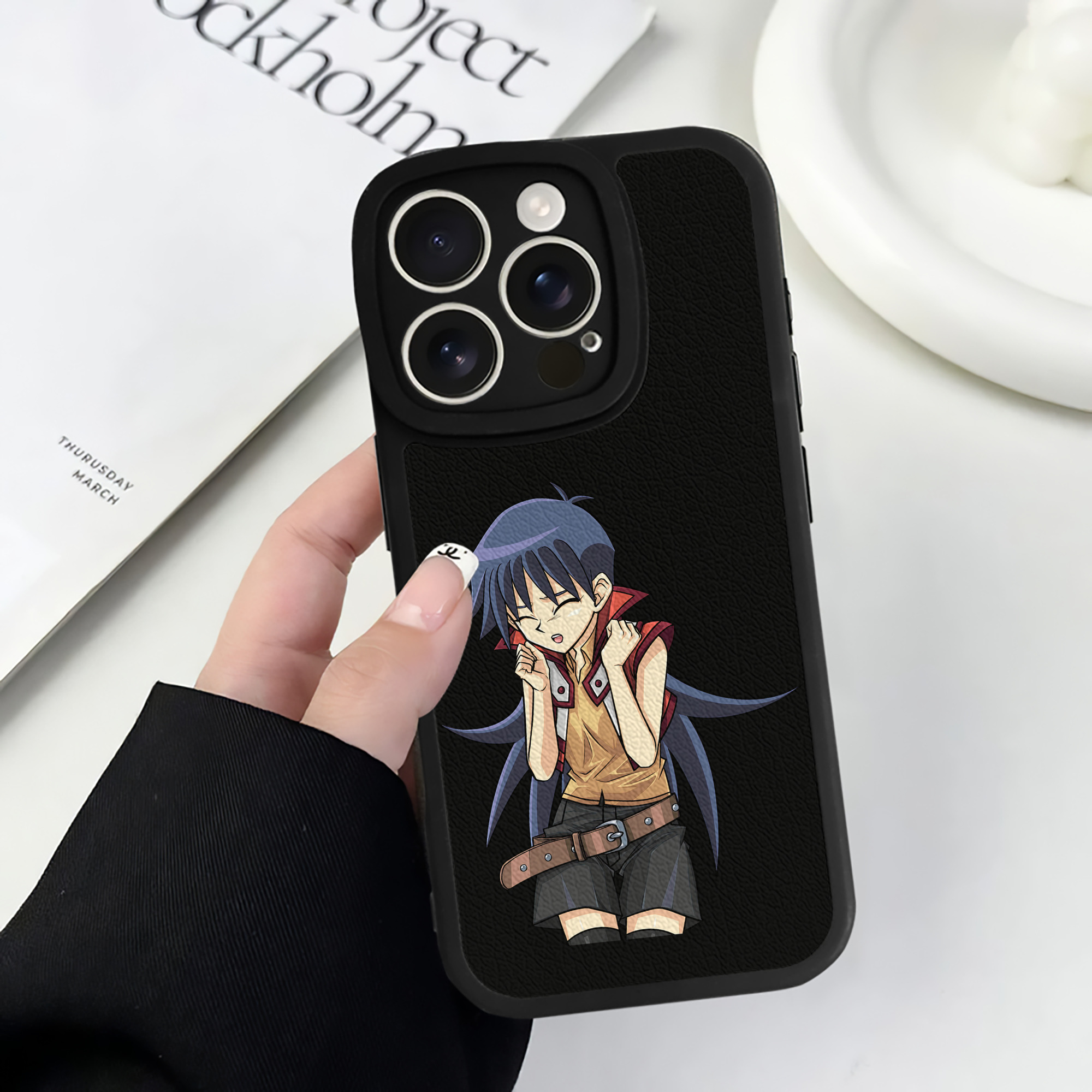 遊☆戯☆王 Yu-Gi-Oh! 【iPhone 16シリーズ対応】シリコンスマホケース（レザー調） 材質：シリコン